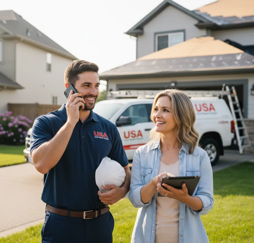 USA Roof Repair Experts customer support in Ellerslie